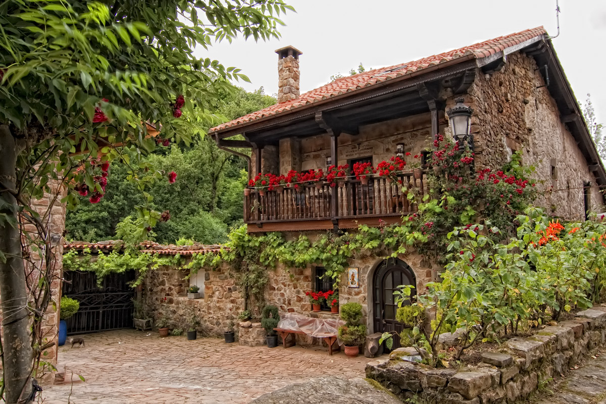 Barcena Mayor Casa con flores _MG_2148               